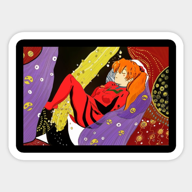 Asuka Danae Sticker by theprometeus